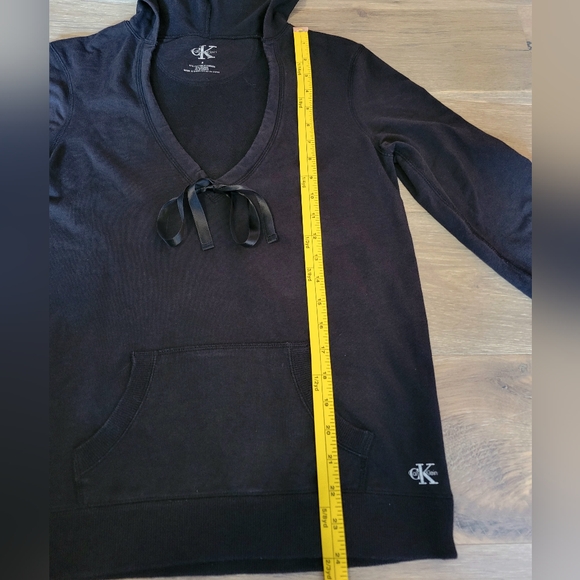 Calvin Klein Performance Women's Black V Neck Pullover Sweatshirt Hoodie Small - Picture 7 of 7